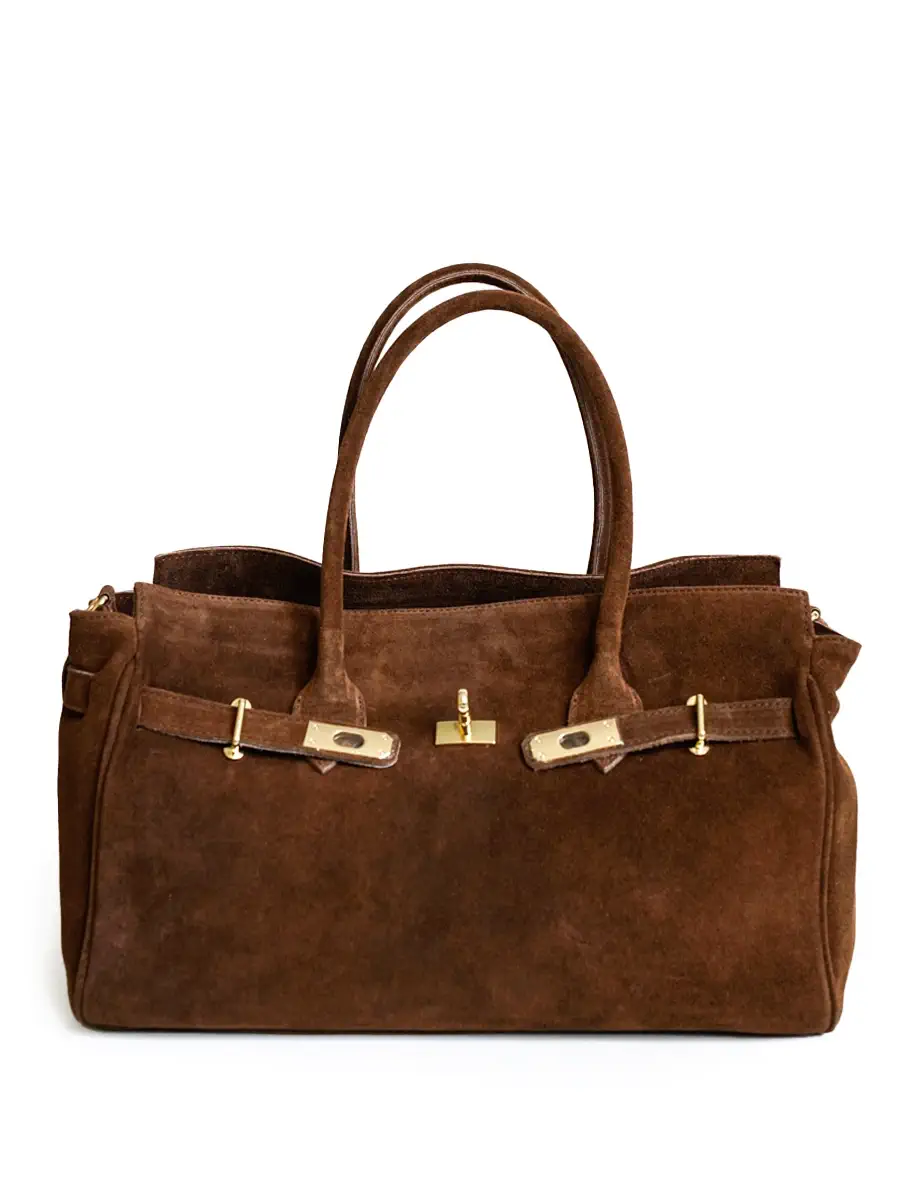 Сумка замшева великого розміру Mariella